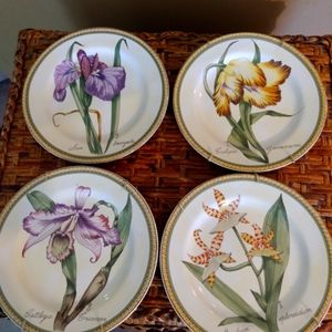 American Atelier Tropical Floral Plates